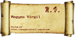 Megyes Virgil névjegykártya
